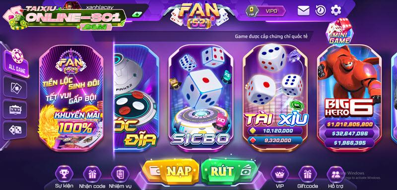 Tài xỉu Fan52