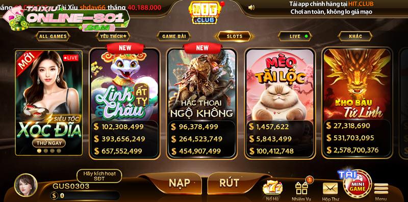 Slot game Hit Club