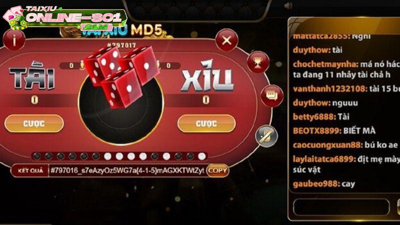 tài xỉu MD5 mở thưởng công khai