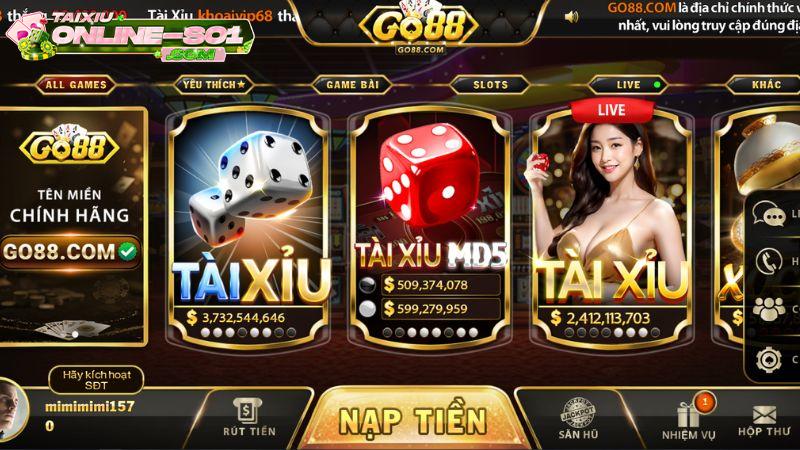 cổng game tài xỉu Go88